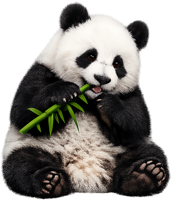 Панда с бамбуком — символ бонусной программы Panda Casino